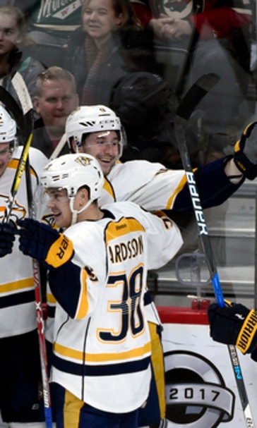 Forsberg scores 2 in 3rd period, Predators beat Wild 4-2 (Jan 22, 2017)
